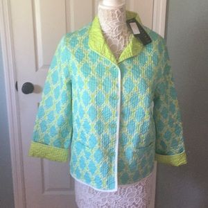 Nwt patty kim reversible cotton quilted jacket